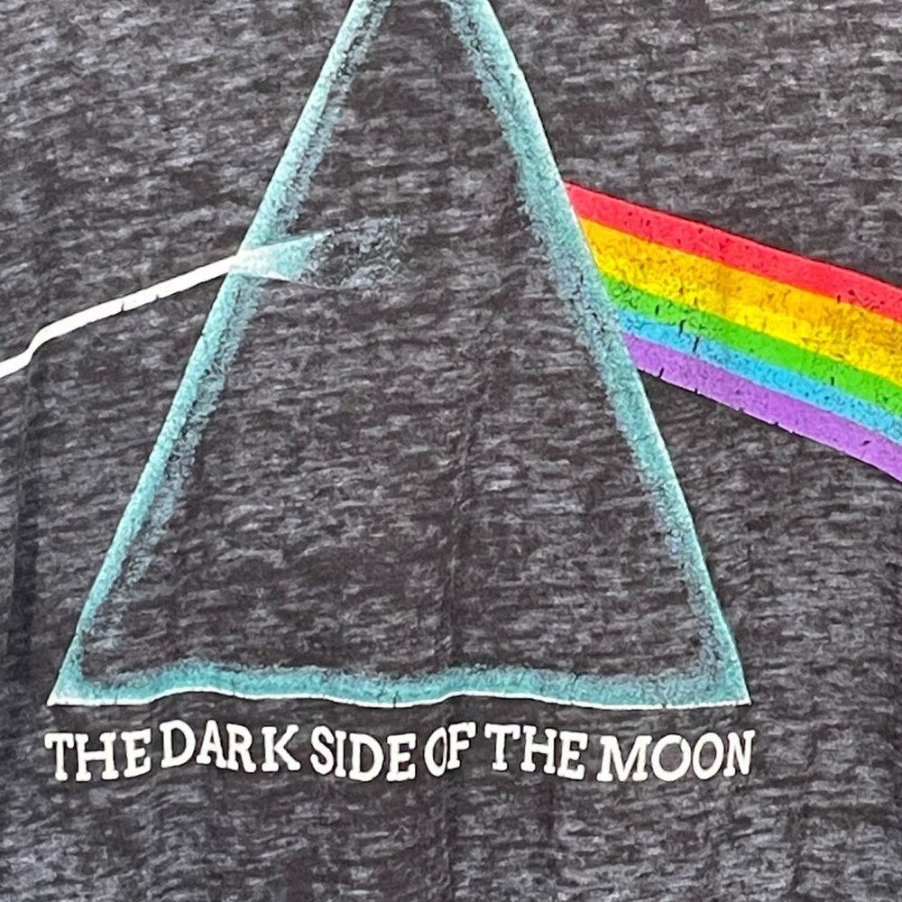 Pink Floyd Dark Side of the Moon Prism Burnout Graphic Tee Black XL - Picture 8 of 11